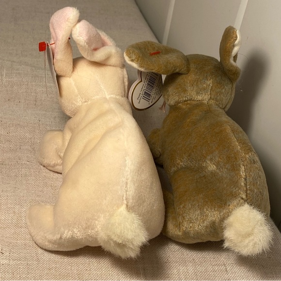 90s Ty Beanie Babies bunny rabbits Nibby Nibbler Bunny Rabbit Retired 1990s LOT - Picture 13 of 16